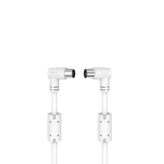 koaxialkabel för antenn 90°, 90 dB (3 m/vit)