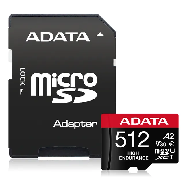 High Endurance MicroSD/SD - 100MB/s - 512GB