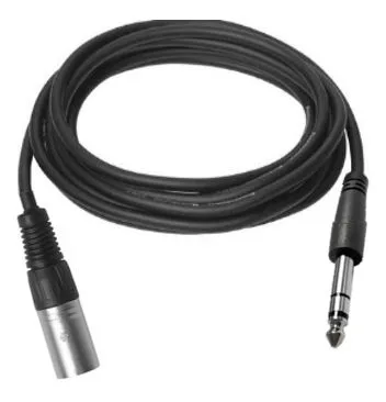 - Ljudkabel - XLR3 hane till stereojack h