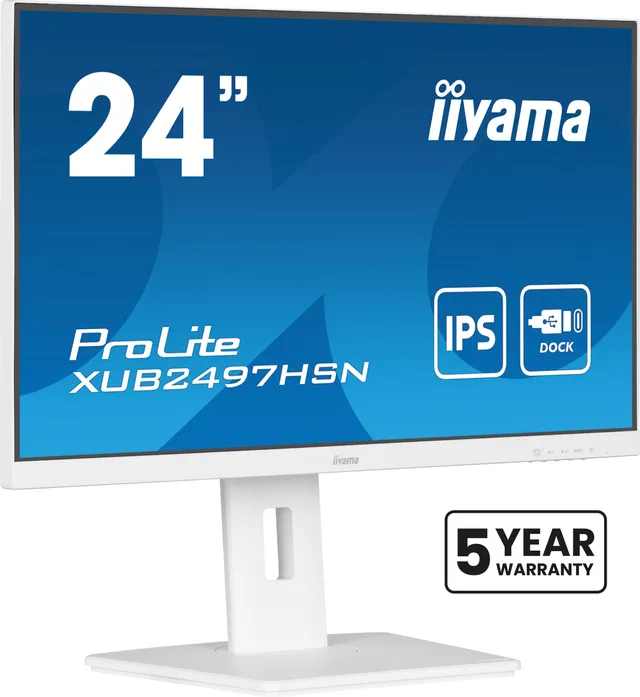 24" iiyama ProLite XUB2497HSN-W2 - 1920x1080 - 100Hz - IPS - 65W USB-C