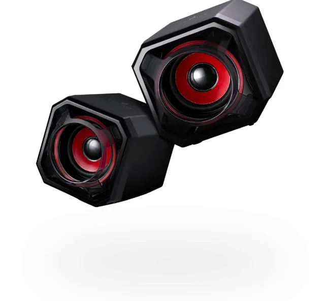 Surefire Gaming Gator Eye 2.0 - Högtalare - USB - Svart/Röd