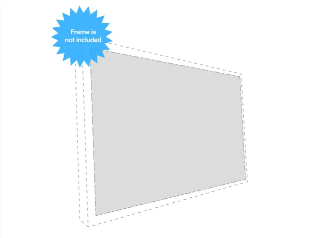 M Extra Cloth - Projektorduk - 77" (196 cm) - 16:10 - M Grey Plus