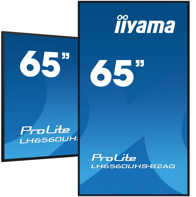 ProLite LH6560UHS-B2AG - 65" Diagonal klass (64.5" visbar) LED-bakgrundsbelyst LCD-skärm - digital skyltning - med inbyggd mediespelare och trå