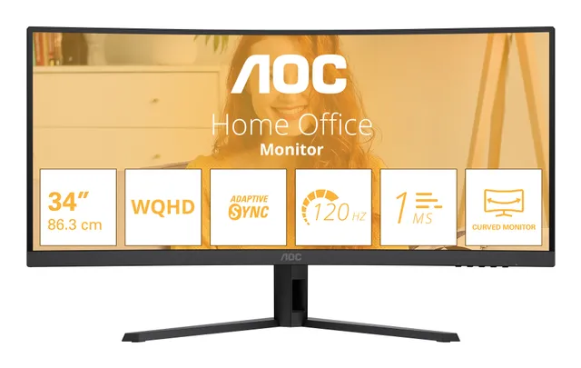 CU34B3E / 34" / 3440x1440/ VA / WQHD / 120hz / 1ms / HDMI/DP