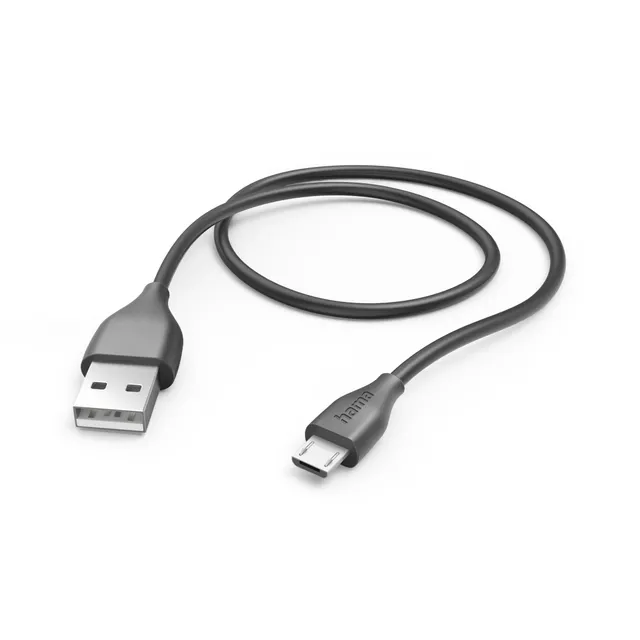 USB-A – Micro USB -kaapeli, 1,5 m, musta