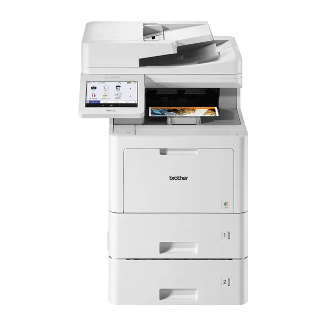 MFC-L9670CDNT - Multifunktionsskrivare - färg - laser - A4/Legal (media) - upp till 40 sidor/minut (kopiering) - upp till 40 sidor/minut (utskrift) - 1120 ark - 33.6 Kbps - Gigabit LAN, USB 2.0, USB 2.0-värd, NFC
