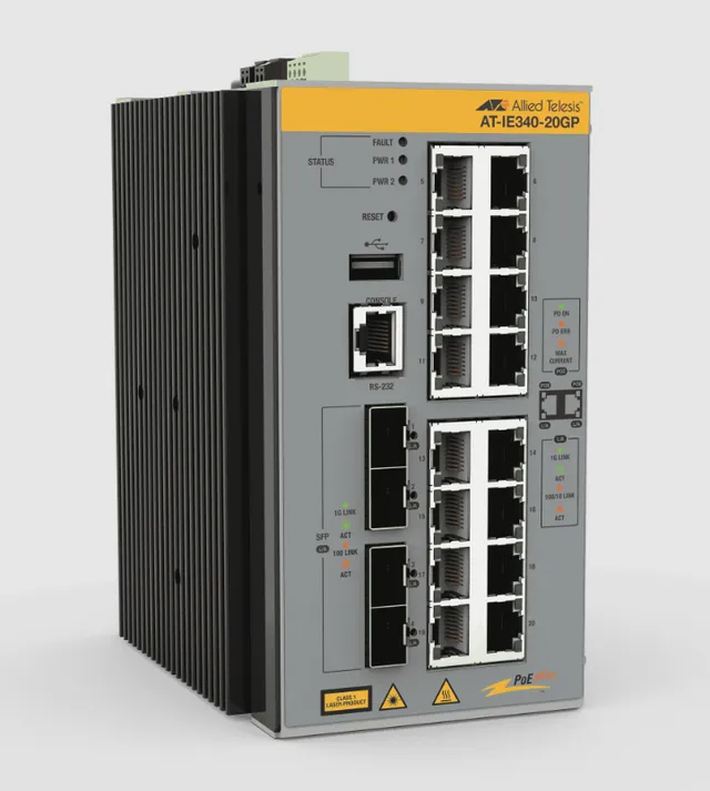 Telesis AT IE340-20GP - Switch - L3 - Admin