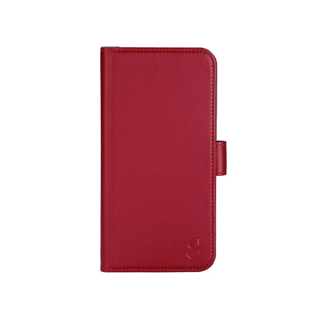 iPhone 14 Plus plånboksfodral (röd)