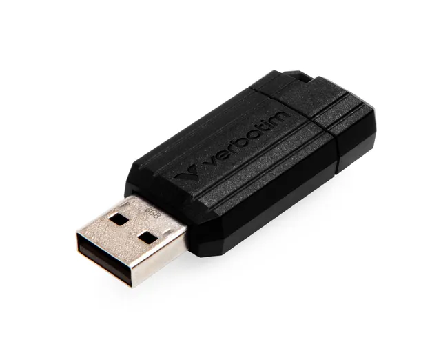 8 GB Verbatim Store 'n' Go PinStripe, USB 2.0, Svart