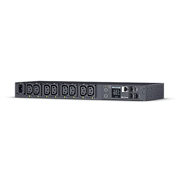 CyberPower Switched Series PDU41004 - Kraftdistributionsenhet (kan monteras i rack) - AC 100-240 V - 1-fas - Ethernet, serial - ingång: IEC 60320 C14 - utgångskontakter: 8 (power IEC 60320 C13) - 1U - 3.05 m sladd - svart