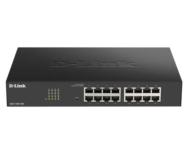 DGS-1100-16V2 16-port Smart Administrerbar Gigabit-Switch