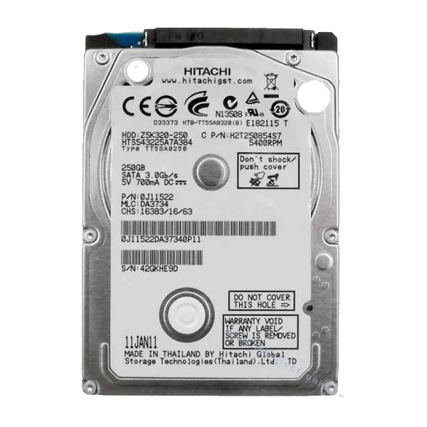 HGST Travelstar Z5K320 HTS543232A7A384 - 320GB - Hårddisk - JC59-00035A - SATA-300 - 2,5"