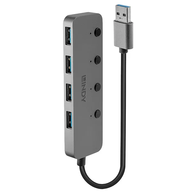 - Hubb - 4 x SuperSpeed USB 3.0 - skrivbords
