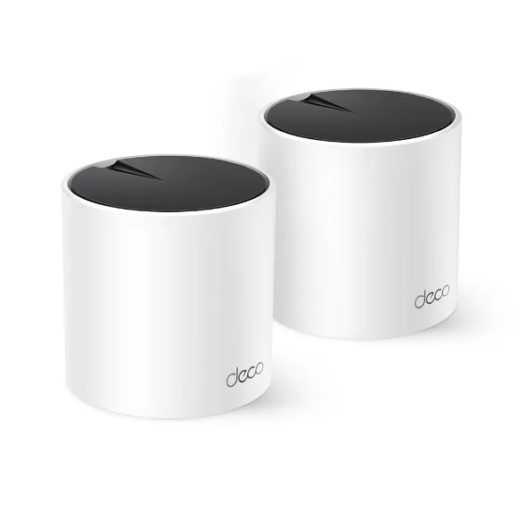 DECO X55 (2-Pack), Vit, Intern, Mesh-router, Dual-band (2,4 GHz / 5 GHz), Wi-Fi 6 (802.11ax), 3000 Mbit/s