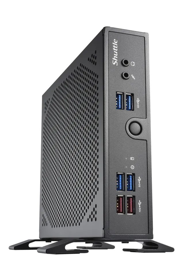 Shuttle XPC slim DS50U3 - Barebone - Slim-PC 1 x Core i3 i3-1315U / upp till 4.5 GHz - RAM 0 GB - UHD Graphics - Gigabit Ethernet, 2.5 Gigabit Ethernet - svart