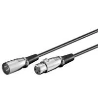 XLR-kabel 6 m, Svart