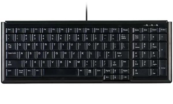 Active Key AK-7000 - keyboard - G - Tangentbord - Tysk - Svart