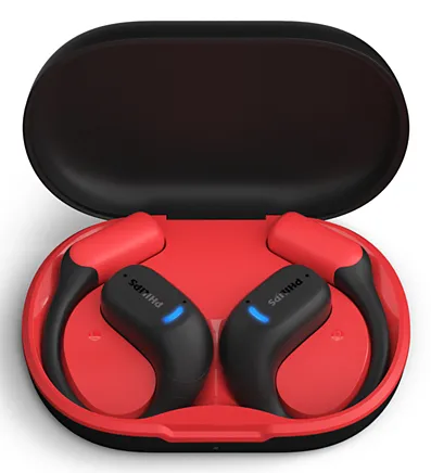 6000 series TAA6709BK/00, True Wireless Stereo (TWS), Sport, 150 - 20000 Hz, 73 g, Headset, Svart, Röd