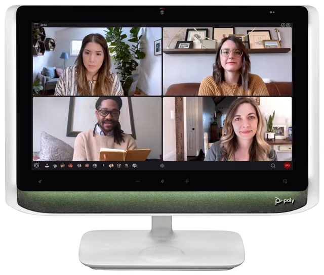 HP Poly Studio P21 - LED-skärm - 21.5" - 1920 x 1080 Full HD (1080p) - 250 cd/m² - 1000:1 - USB - högtalare