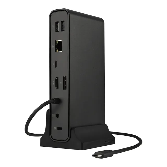 DC300 Triple Display USB-C Dock, 3x4K@30Hz HDMI/DP/USB-C, 2xUSB-C, 2xUSB3.2, LAN, SD-kortläsare, inkl. 90W adapter