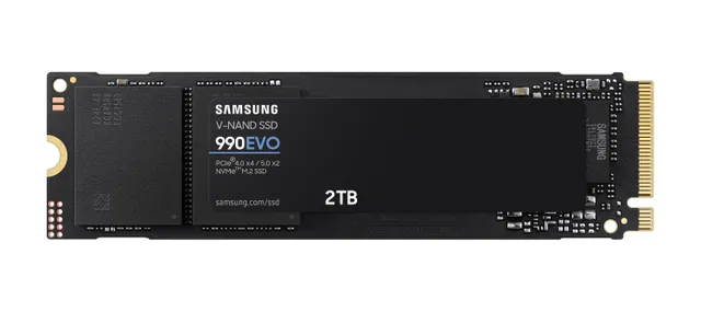 2 TB Samsung 990 EVO NVMe PCIe 4.0 SSD, TLC, M.2