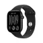 Watch Series 12 GPS + Cellular 42 mm svart aluminium, svart Sportband - M/L