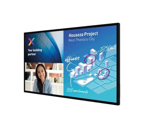 65BDL6051C - 65" Diagonal klass (64.5" visbar) - C-Line LED-bakgrundsbelyst LCD-skärm - interaktiv digital skyltning - med pekskärm (multitouc