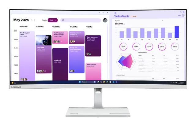 34" Lenovo L34W-4C - 34" curved | 3440 x 1440 | 120 Hz | VA panel
