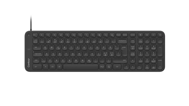 Contour Balance Mid Size Keyboard - Svart
