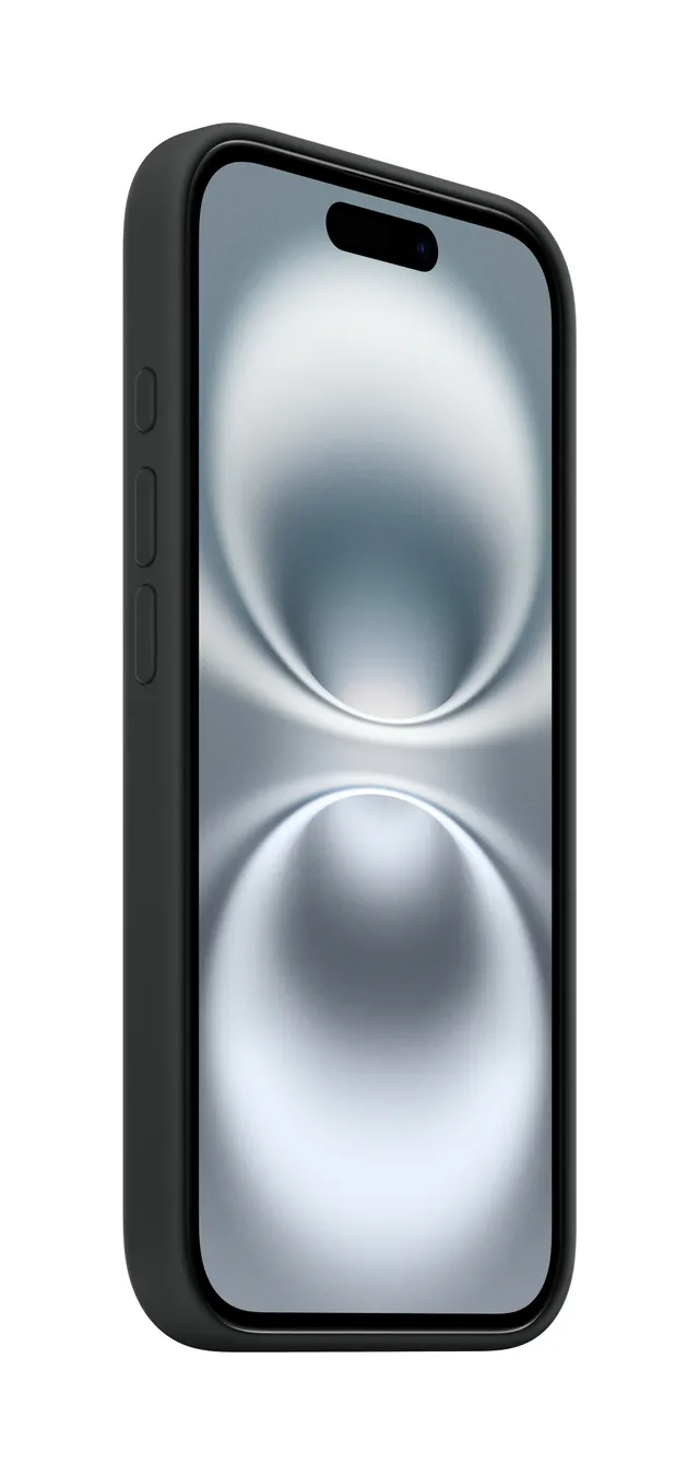 Skydd för mobiltelefon - MagSafe-kompatibilitet - silikon - svart - för iPhone 16