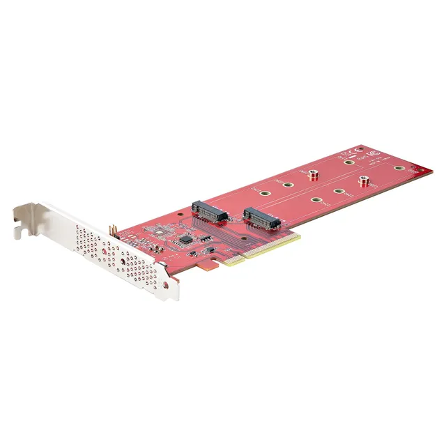 PCIE M.2 ADAPTER - PCIE X8X16 TO DUAL NVME M.2 SSD