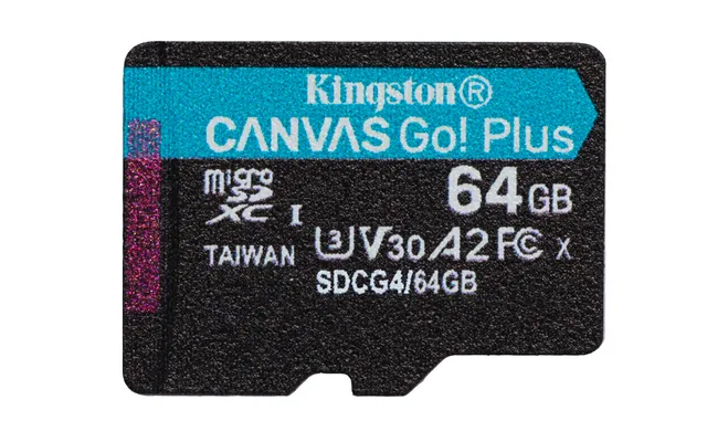 Canvas Go! Plus - Flash-minneskort - 64 GB - A2 / Video Class V30 / UHS-I U3 / Class10 - mikroSDXC UHS-I