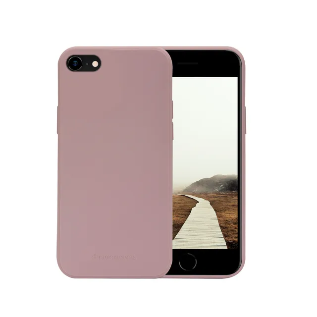 dbramante1928 Greenland - Baksidesskydd för mobiltelefon - fastsnäppbar - 100 % återvunnen plast - rosa sand - för Apple iPhone 7, 8, SE (andra generationen)