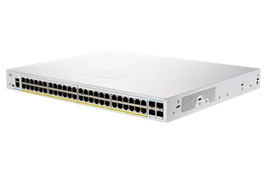 Business 350 Series CBS350-48FP-4G - Switch - L3 - Administrerad - 48 x 10/100/1000 (PoE+) + 4 x Gigabit SFP - rackmonterbar - PoE+ (740 W) - åt