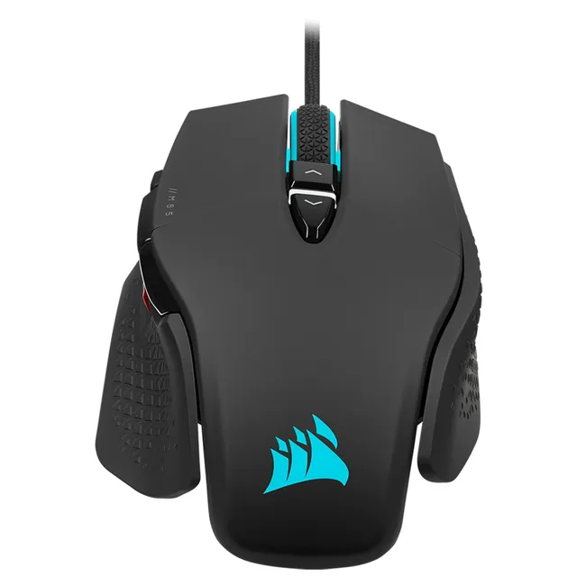 CORSAIR Gaming M65 RGB ULTRA - Mus - optisk - 8 knappar - kabelansluten - USB - svart