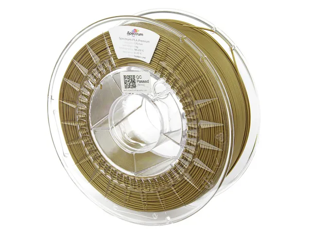 3D Filament / PLA Premium / ⌀ 1.75 mm / Golden Line / Gold / 1 kg