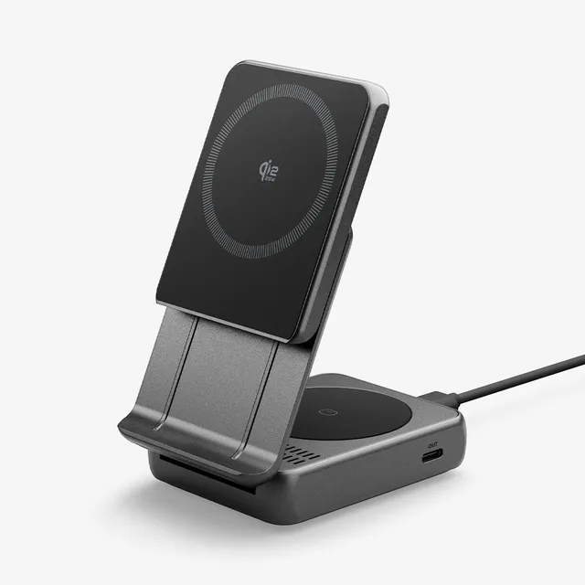 Essential MagSafe 2-in-1+C Wireless Charger EF302MOQ - black