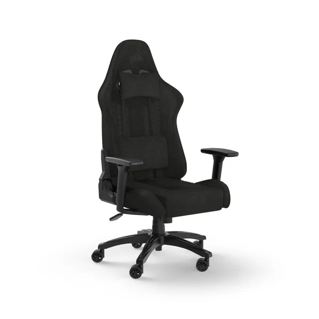 TC100 Relaxed Gaming Stol - Svart - Lyxigt läderimitat - Upp till 120 kg