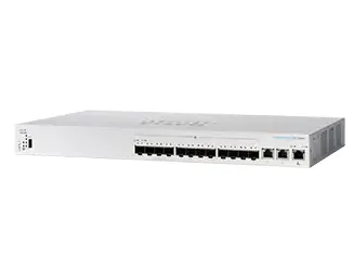 Business 350 Series CBS350-12XS - Switch - L3 - Administrerad - 10 x 10 Gigabit SFP+ + 2 x combo 10 Gigabit SFP+/RJ-45 - rackmonterbar - återanv