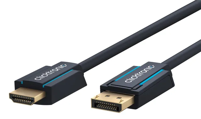 Adapterkabel för aktiv DisplayPort™ till HDMI™ (4K/60Hz) Premiumkabel | 1x DisplayPort™-kontakt >> 1x HDMI™-kontakt | 10,0 m | 4K @ 60 Hz