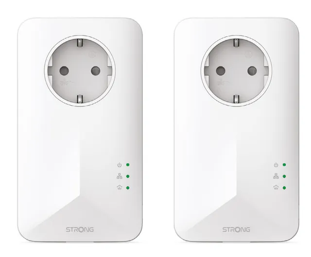 - V2 - PowerLine adaptersats 1GbE, HomePlug AV (HPAV), HomePlug AV (HPAV) 2.0 - vägginsticksbar (paket om 2)
