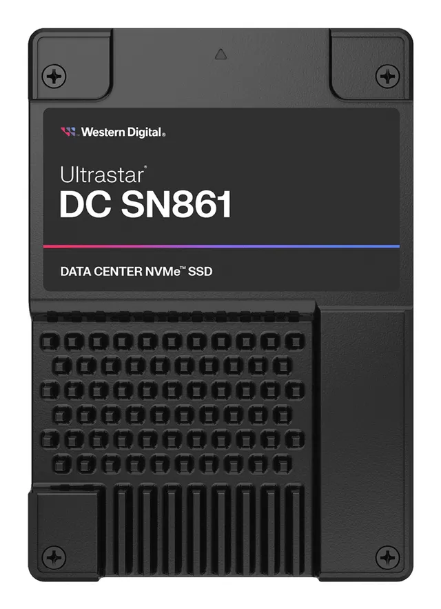 WD Ultrastar DC SN861 WUS6CA264PSP9X1 - SSD - datacenter - 6.4 TB - inbyggd - 2.5" - U.2 PCIe 5.0 x4 (NVMe)