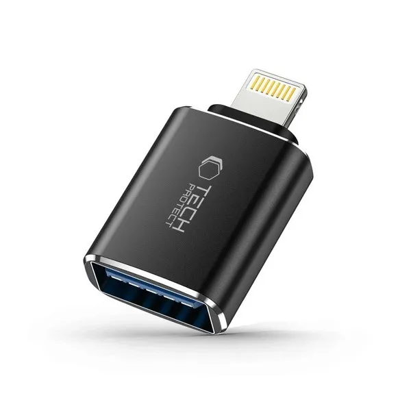 UltraBoost Lightning (Male) / USB-A ( USB Hub - 1 - Svart