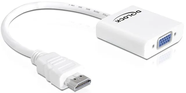 Adapter HDMI-A male > VGA female white