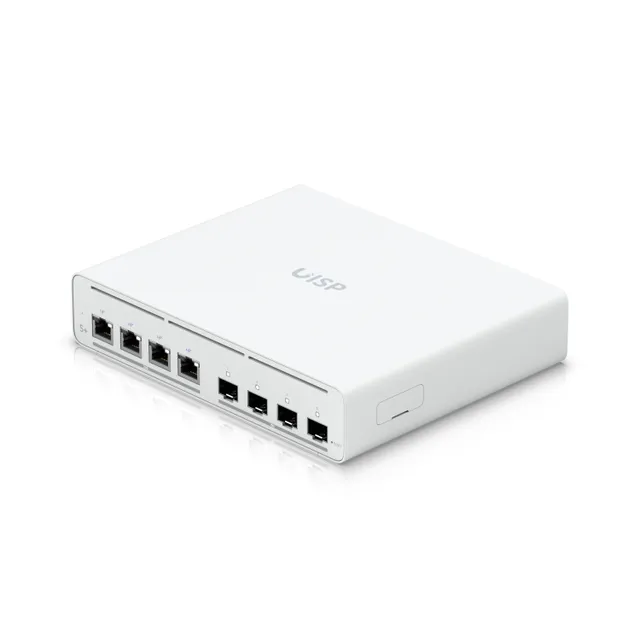 Ubiquiti UISP Switch Plus - hallittava 2,5 gigabitin Ethernet Power over Ethernet -kytkin, valkoinen