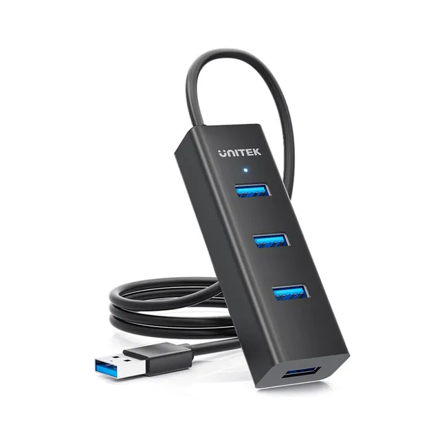 - hub - 4-in-1 USB-A - 4 ports USB Hub - 4 porte - Svart