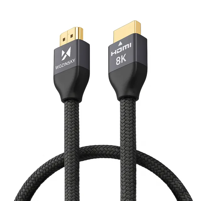 DMI 2.1 Cable 8K 60 Hz 48 Gbps / 4K 120 Hz / 2K 144 Hz 1 m Silver (WHDMI-10)