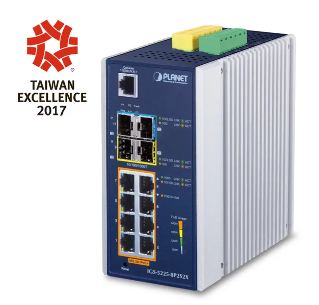 IGS-5225-8P2S2X - switch - 12 ports - Managed