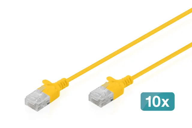patch cable - yellow - Gul