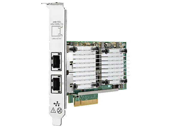 HPE 530T - Nätverksadapter - PCIe 2.0 x8 - 10Gb Ethernet - begagnat - för Apollo 4200 Gen10, ProLiant DL360 Gen10, DL388p Gen8
